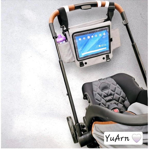 Baby diaper bag organizer for baby stroller, Gray - Picture 5 of 9